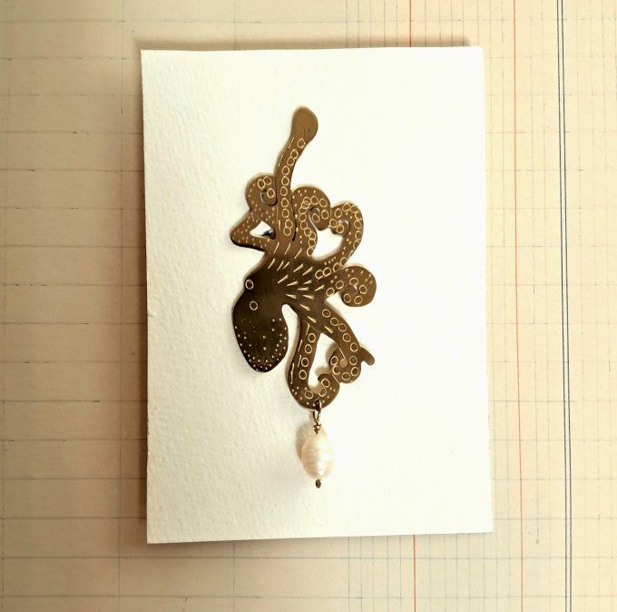 Broche pieuvre 