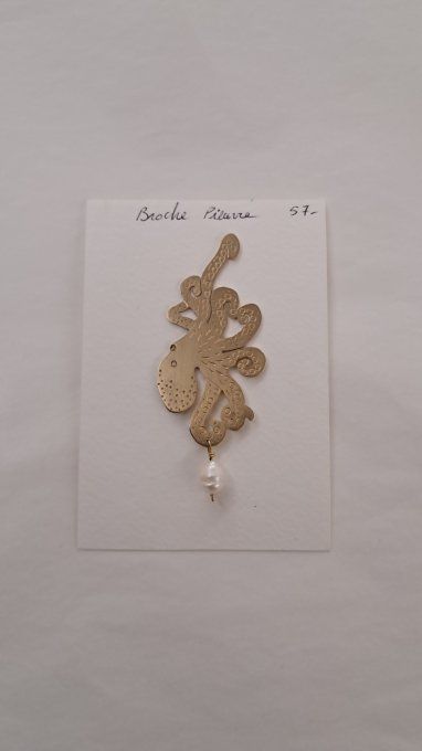 Broche pieuvre 