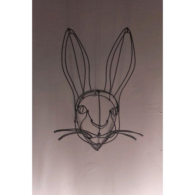 Tête de lapin de fil de fer