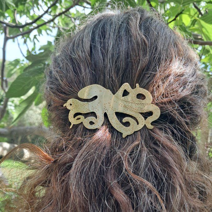 Barrette pieuvre 