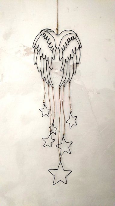 Ailes d'ange en fil de fer